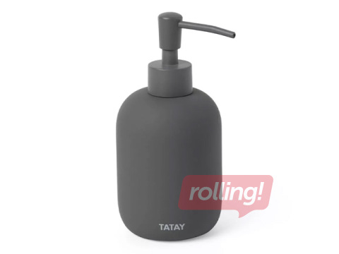 Soap dispenser Tatay Soft, ceramic, gray