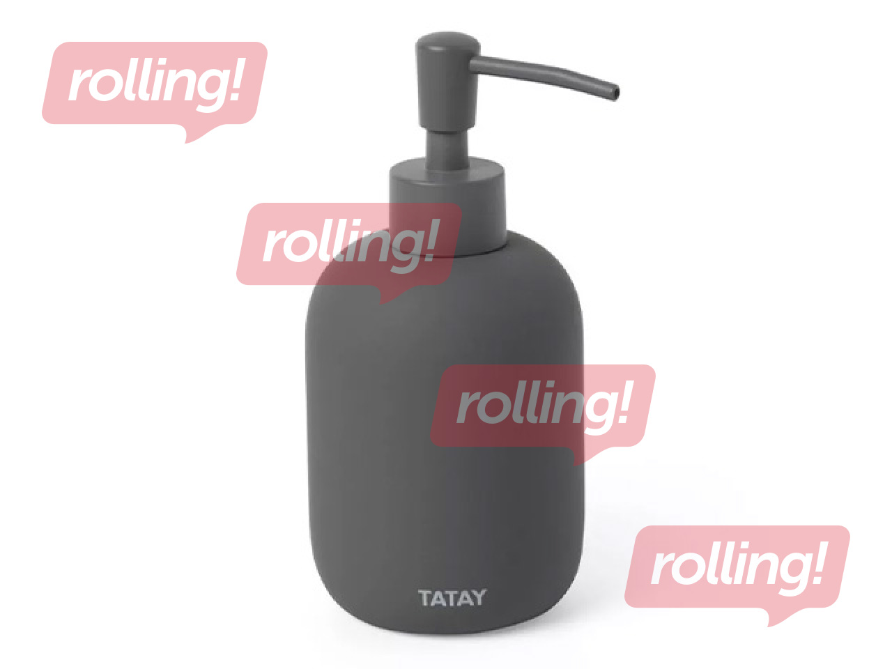 Soap dispenser Tatay Soft, ceramic, gray