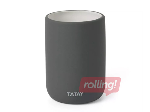 Toothbrush holder Tatay Soft, ceramic, gray