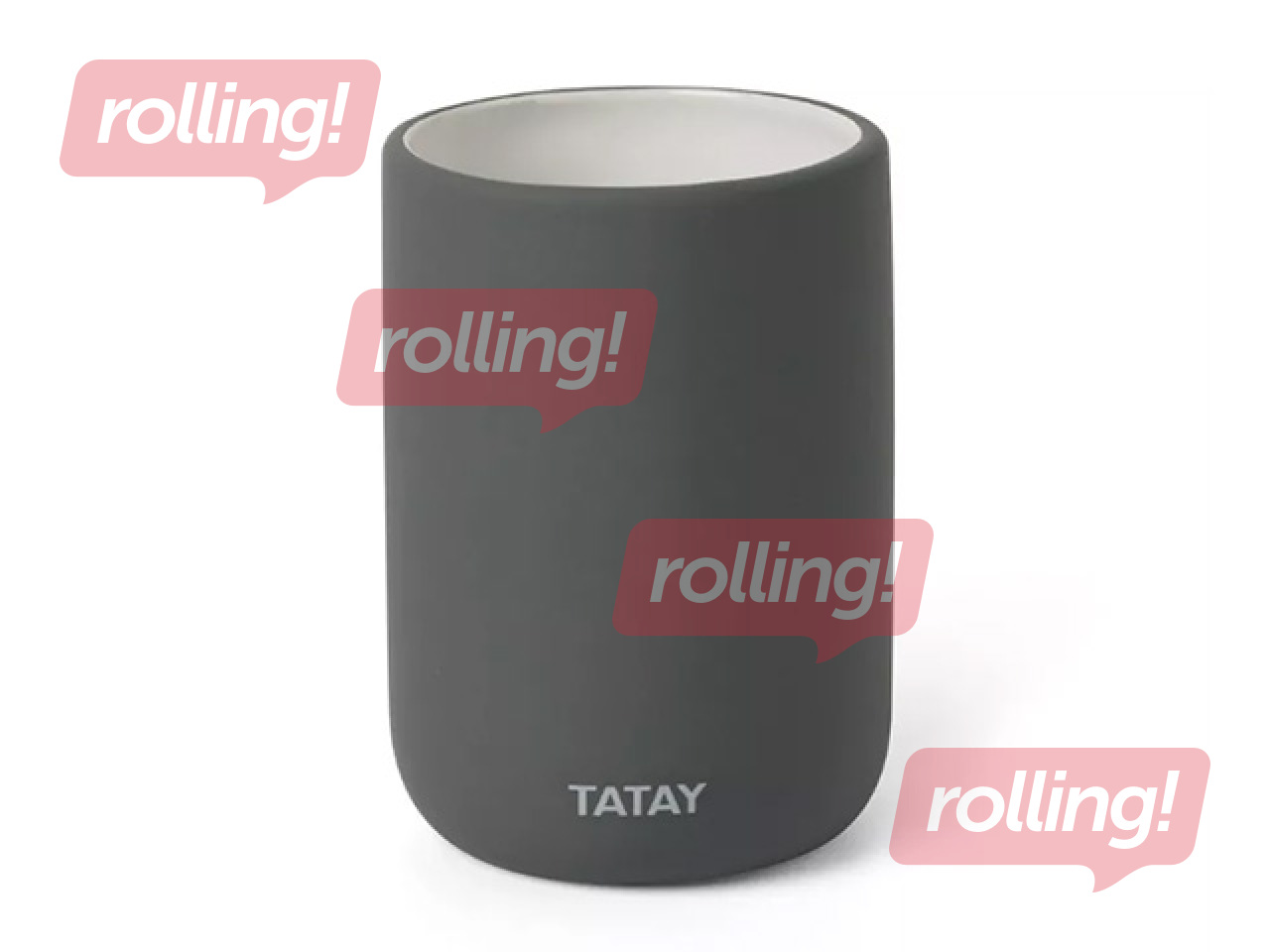 Toothbrush holder Tatay Soft, ceramic, gray