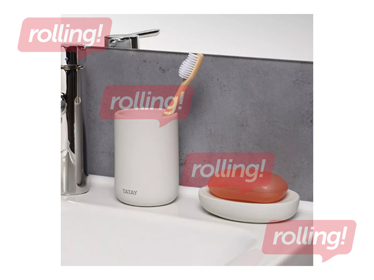 Trauks zobu birstēm Tatay Soft, keramika, balts