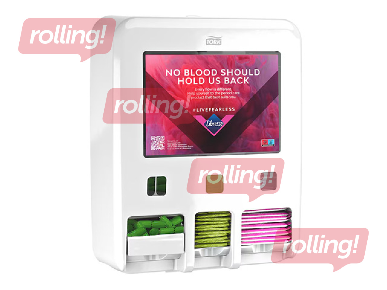 Higiēnas preču turētājs Tork, plastikāta, balts