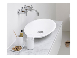 Vannasistabas aksesuāru komplekts Brabantia, plastmasa, balts, 3 gab.