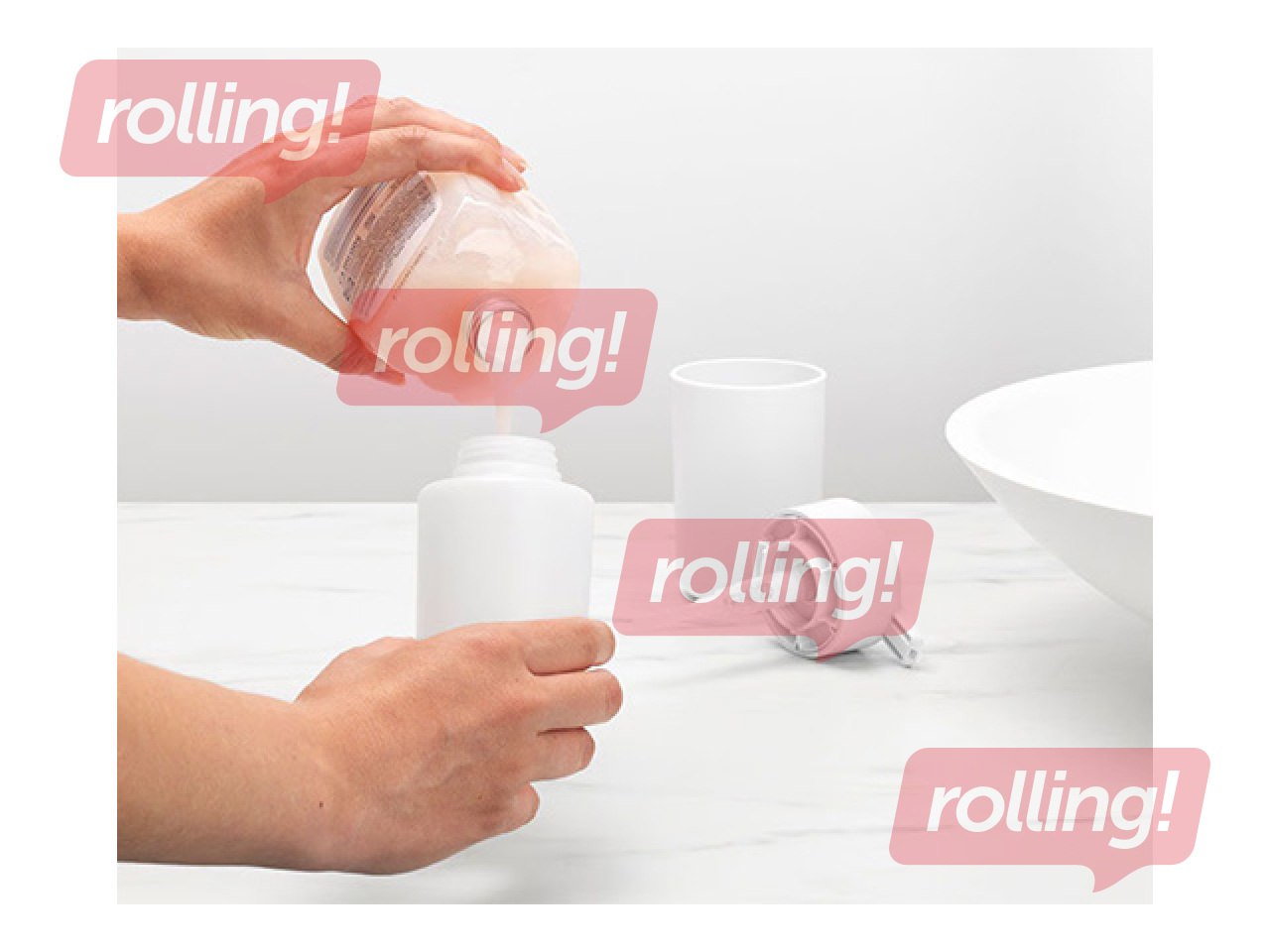 Дозатор для мыла Brabantia, пластик, белый, 250мл