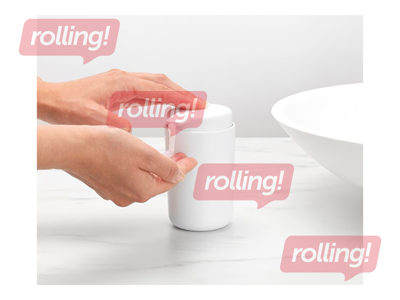 Дозатор для мыла Brabantia, пластик, белый, 250мл