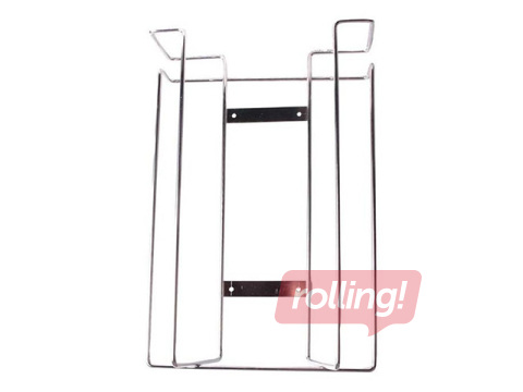 Glove holder, wall-mounted, for 3 boxes, stainless steel