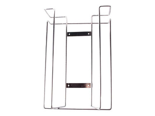Glove holder, wall-mounted, for 3 boxes, stainless steel