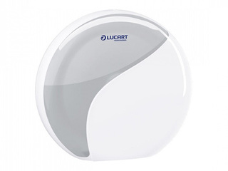 Toilet paper roll dispenser Lucart Identity Mini, plastic, white