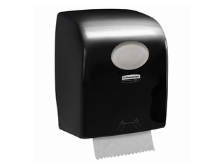 Papīra dvieļu ruļļos turētājs Kimberly-Clark, Aquarius Scott Max, plastikāta, melns