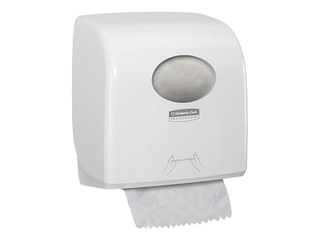 Papīra dvieļu ruļļos turētājs Kimberly-Clark, Aquarius Slimroll, plastmasas, balts
