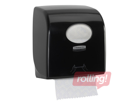 Держатель для бумажных полотенец в рулонах Kimberly-Clark, Aquarius Slimroll, пластиковый, чёрный