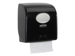 Держатель для бумажных полотенец в рулонах Kimberly-Clark, Aquarius Slimroll, пластиковый, чёрный