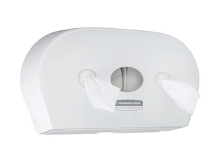 Держатель для туалетной бумаги Kimberly-Clark, Aquarius, Mini Twin, пластиковый, белый