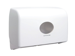 Держатель для туалетной бумаги Kimberly-Clark, Aquarius, Twin Mini Jumbo, пластиковый, белый