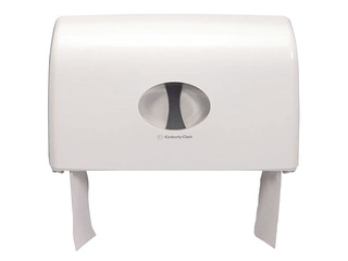 Tualetes papīra turētājs Kimberly-Clark, Aquarius, Twin Mini Jumbo, plastmasas, balts