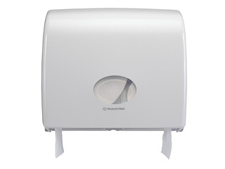 Toilet paper dispenser Kimberly-Clark Aquarius, Jumbo, Non-Stop, plastic, white