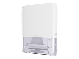 Papīra dvieļu loksnēs turētājs Tork, PeakServe, Mini Continuous, H5, plastikāta, balts