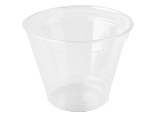 Glāzes plastmasas, caurspīdīgas, ø95mm, 200/280ml, PET, 50gab