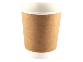 Glāzes papīra ar dubulto sienu, ø80mm, 250ml, 25 gab.