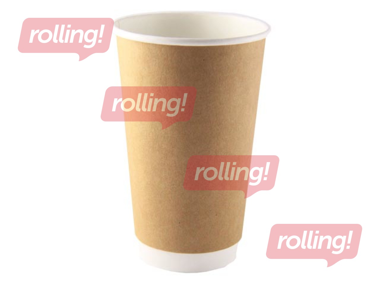 Glāzes papīra ar dubulto sienu, ø90mm, 450ml, 25 gab.