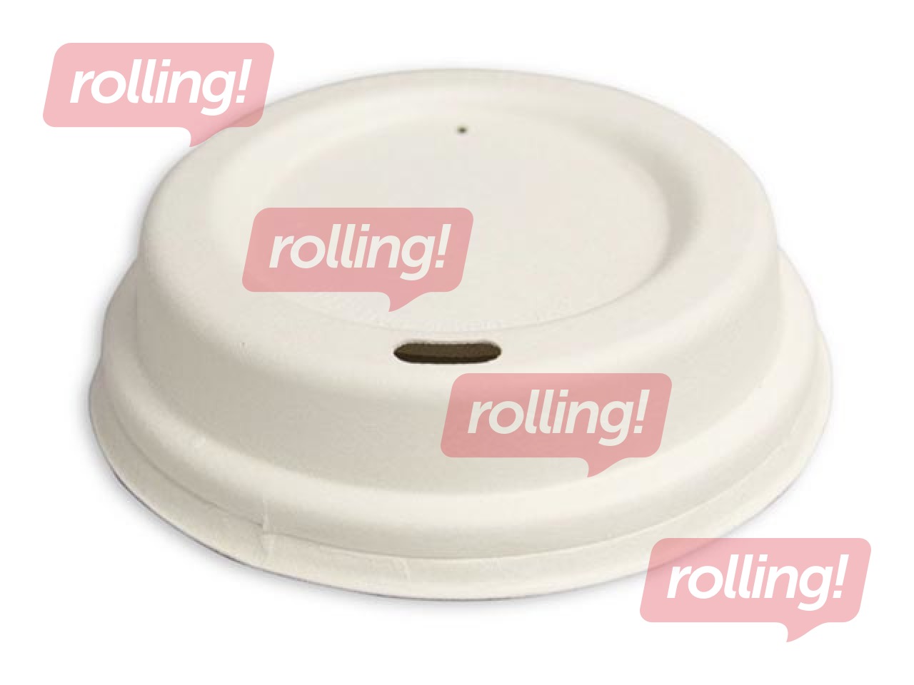 Крышки для стаканчиков, ø90мм, сахарного тростника,коричневые, 50 шт.