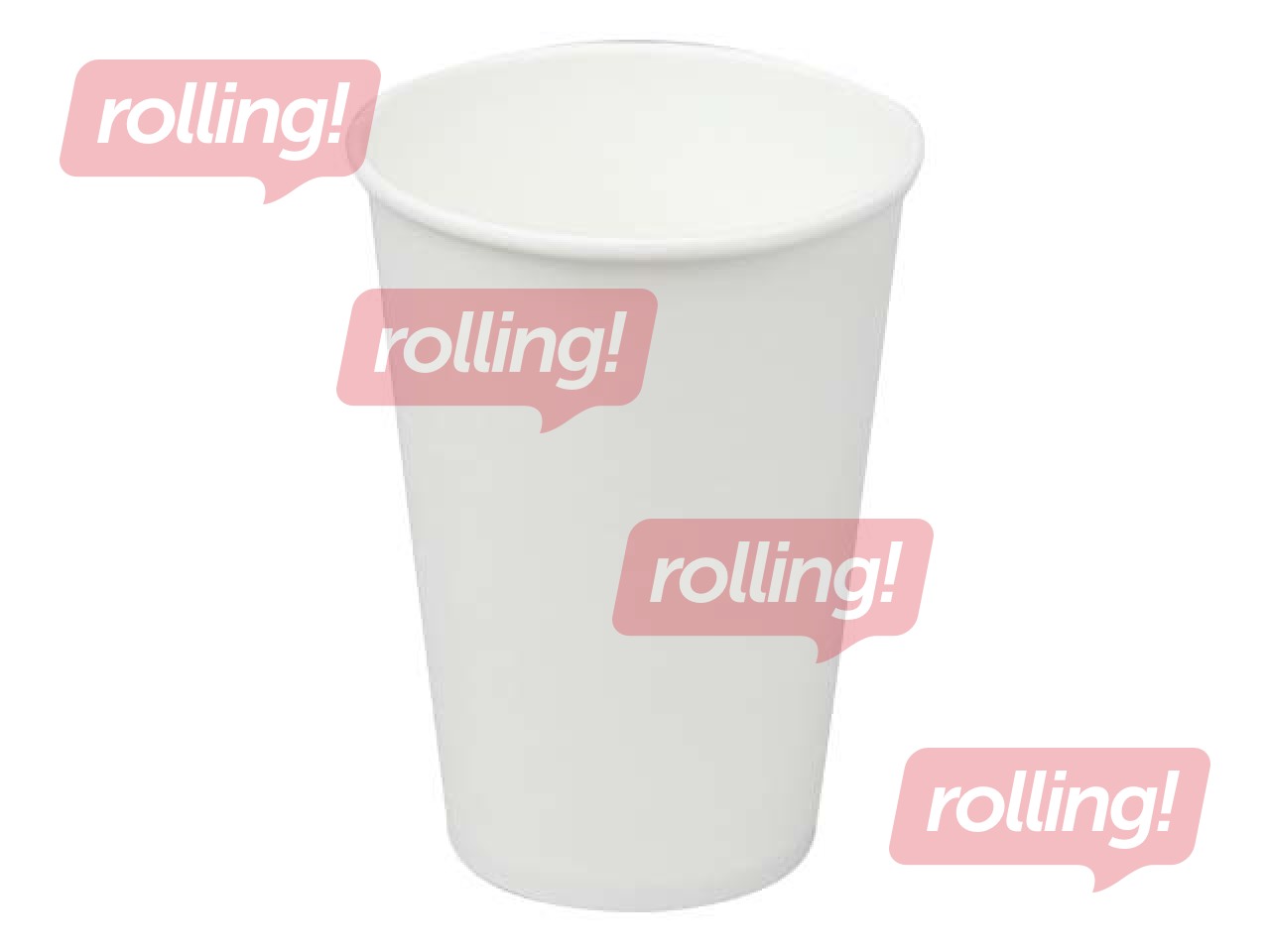 Glāzes papīra, baltas, ø70mm, 180ml, 100 gab