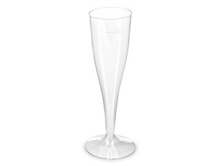 Šampanjaklaasid, plastik, 100 ml, 6 tk, läbipaistvad
