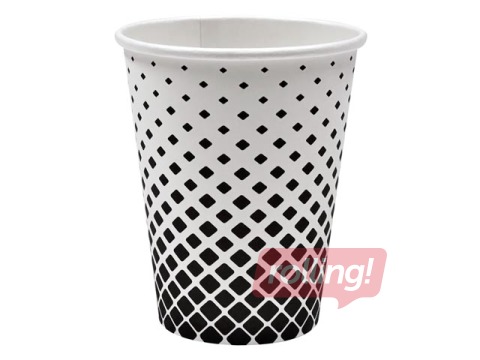 Paper cup with print, ø80mm, 250ml, 50 pcs.