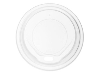 Lids for paper cups, plastic, ø80mm, white, 100 pcs.