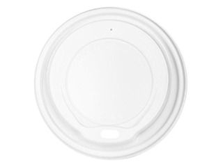 Lids for paper cups, plastic, ø90mm, white, 100 pcs.