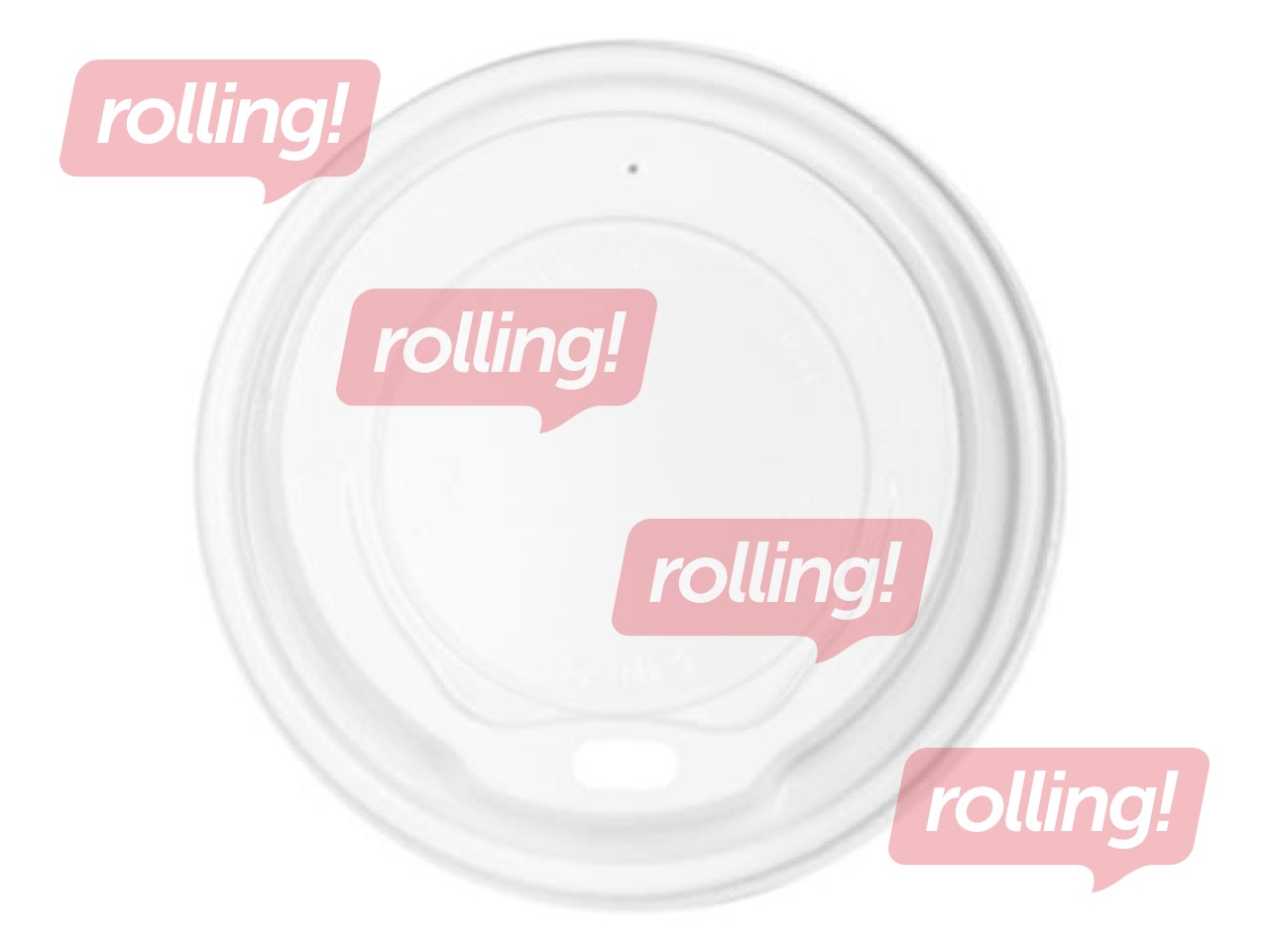 Vāki papīra glāzēm, plastmasas, ø90mm,  balti, 100 gab.