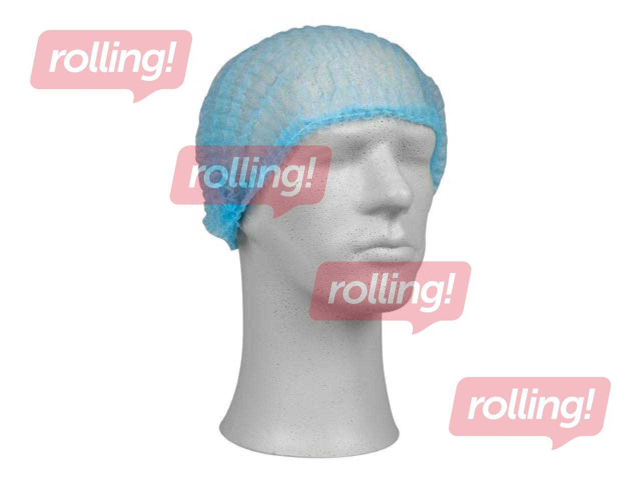 Одноразовая гофрированная шапочка, синяя, Abena, 200 шт.