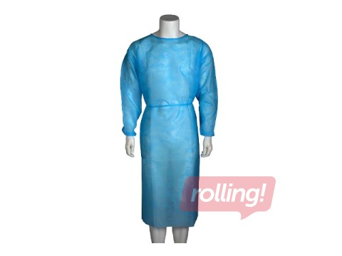 Halāts sasienams Abena, vienreizlietojams, L izmērs, zils, 1 gab.