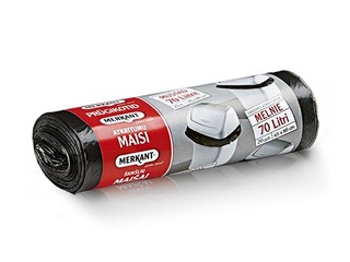 Пакеты для мусора Merkant, 70l, 12 микр., 20 шт., чёрные 