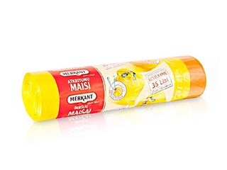 Пакеты для мусора с завязками Merkant, 35l, 25 микр., 15 шт.