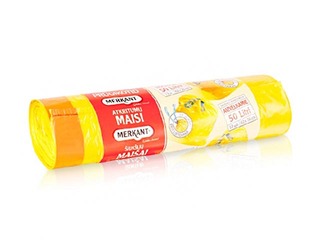 Пакеты для мусора с завязками Merkant, 50l, 25 микр., 12 шт.