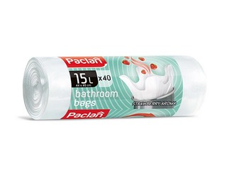 Atkritumu maisi aromatizēti, sasienami, 15 L, 8 mikr., 40 gab., balti