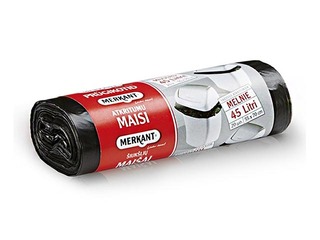 Мешки для мусора Merkant, 45 л, 12 микрофона., 20 шт., черные