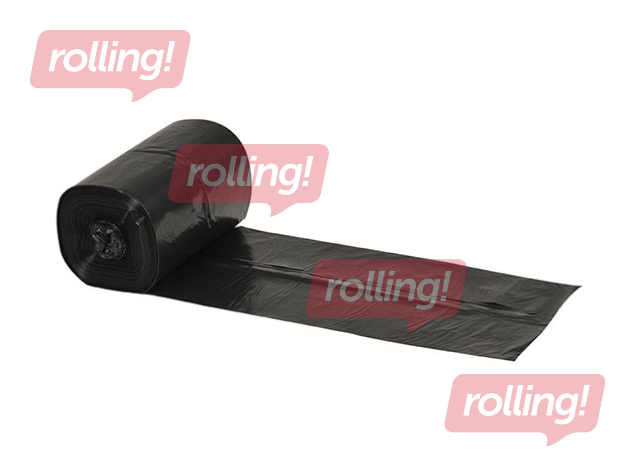 Atkritumu maisi LDPE 35 l, 50 x 70 cm,  15 mikr., 50 gab., melni