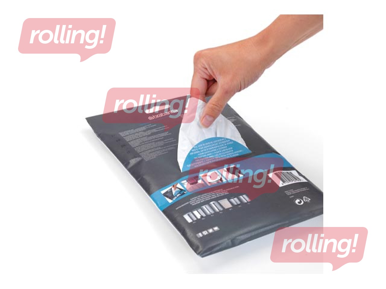 Atkritumu maisi Brabantia, balti, 30l, 40 gab.