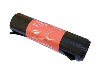 Prügikotid rullis Labais Maiss, 60 l, 33 mic., 10 tk., must