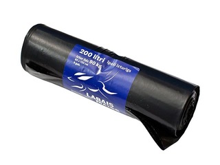 Atkritumu maisi Labais Maiss, 200 l, īpaši izturīgi, 60 mikr., 5 gab., melni