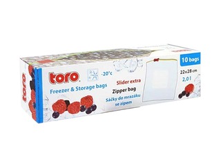 Bags for freezing products, Slider ZIP, 2l, 10 pcs