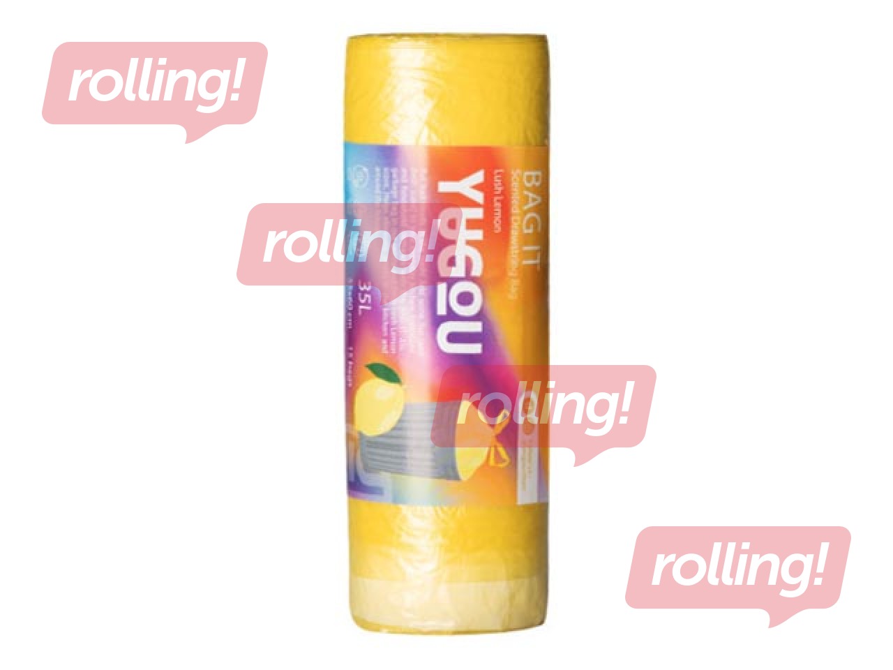 Atkritumu maisi aromatizēti, dzelteni, 35l, YuGou,15gab