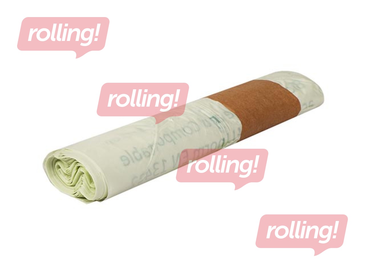 Biokompostējami atkritumu maisi BIO, zaļi, 10l, 18 mikr., 15 gab.