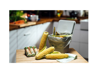 Atkritumu maisi Paclan, For Nature, biodegradējami, gaiši zaļi, 14µm, 12l, 15gab.