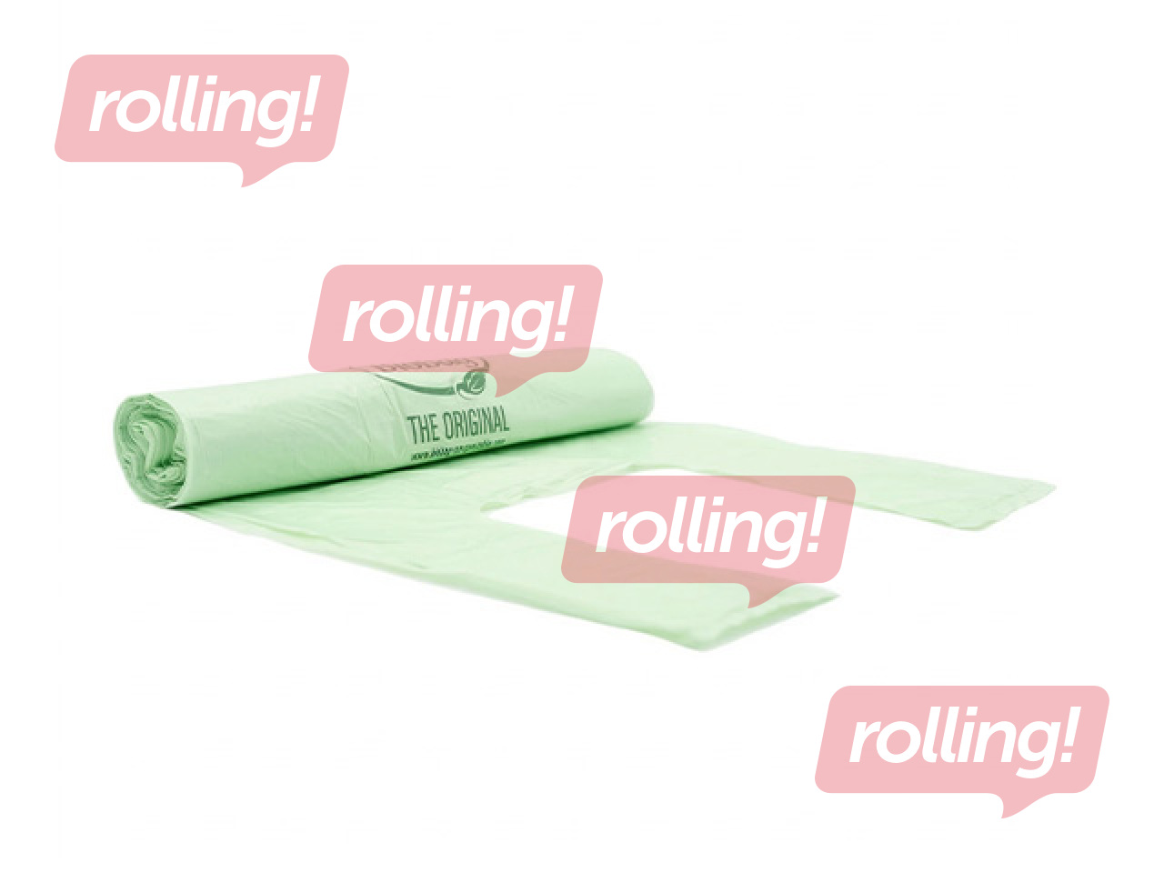 Waste bags BioBag, green, compostable, 15μm, 20l, 25 pcs.