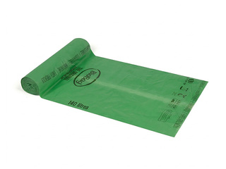 Мешки для мусора BioBag, компостируемые, 17мкм, зеленые, 140л, 16 шт.