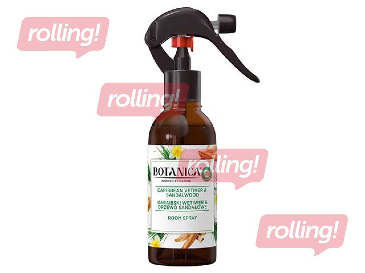 Gaisa atsvaidzinātājs Air Wick Botanica, Caribbean Vetiver & Sandalwood, 236ml