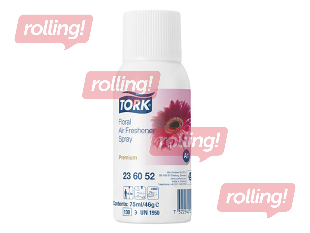 Gaisa atsvaidzinātaja rezerve Tork A1, Floral, 75 ml